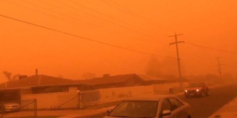 Австралию накрыла “марсианская” буря