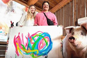 Умерла свинка-художница по кличке Пигкассо: причина смерти