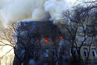 После пожара в Одесском колледже нашли человека, считавшегося пропавшим