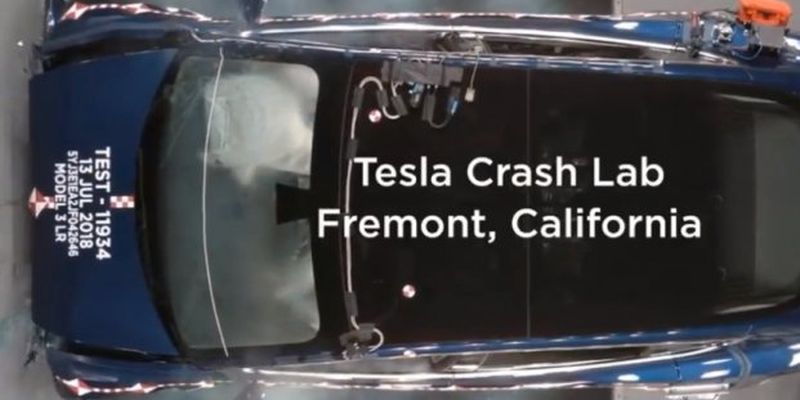 Компания Tesla показала лабораторию для краш-тестов