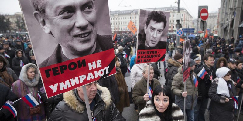 В пятую годовщину убийства Бориса Немцова россияне и европейцы почтили его память