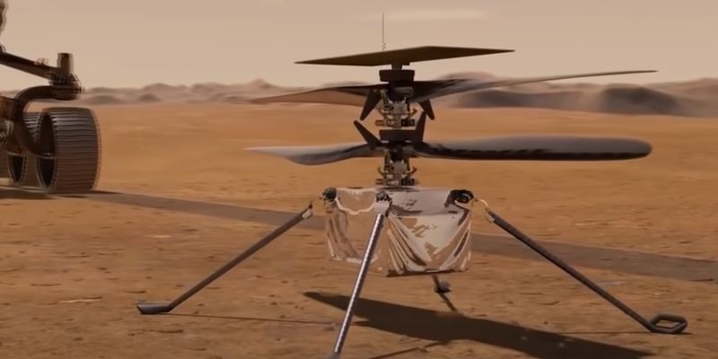 NASA удалось запустить первый беспилотник на Марс 