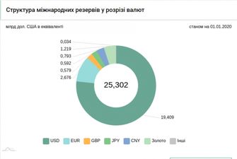 У яких валютах Україна зберігає свої резерви: цікаві дані