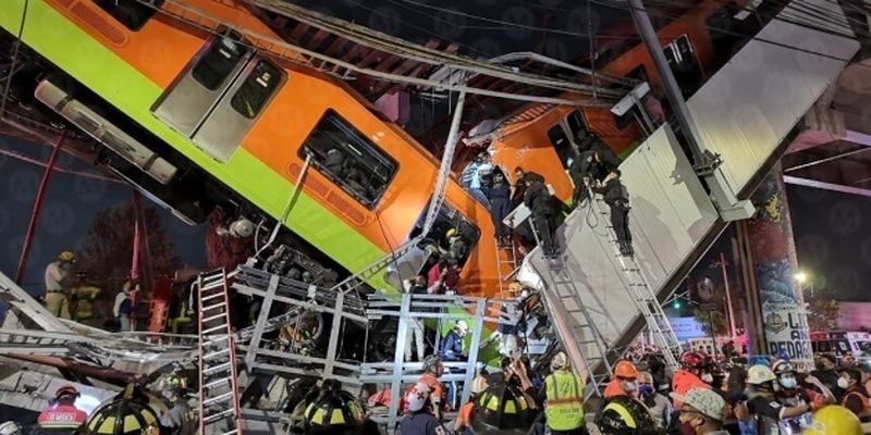 Авария с метро в Мехико: число погибших возросло до 23