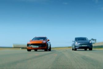 Электромобили против ДВС: Tesla Model Y сравнили с Porsche Macan на гоночном треке