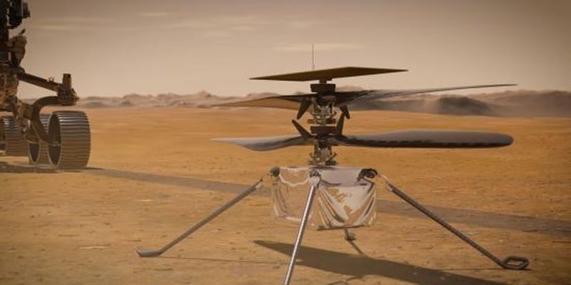 Вперше в історії людства: над поверхнею Марса пролетів гелікоптер