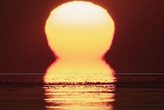 "Перевернутое" солнце: в США заметили странное природное явление
