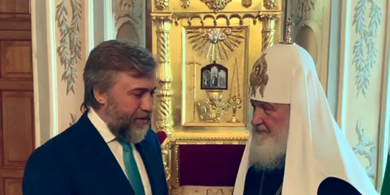Святейший Патриарх Кирилл во время встречи с Вадимом Новинским передал благословение украинскому народу