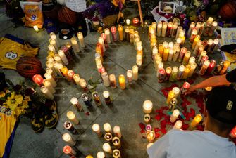 Море слез и людей в желтом: как со свечами и мячами в Лос-Анджелесе почтили память Коби Брайанта