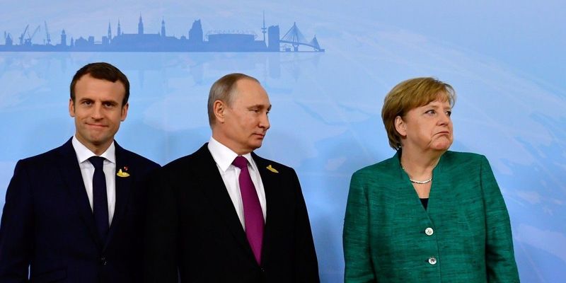 Путін обговорить з Меркель і Макроном питання Донбасу: Зеленського не запрошували