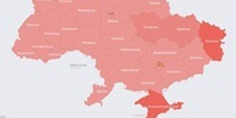 Всю Украину охватила воздушная тревога