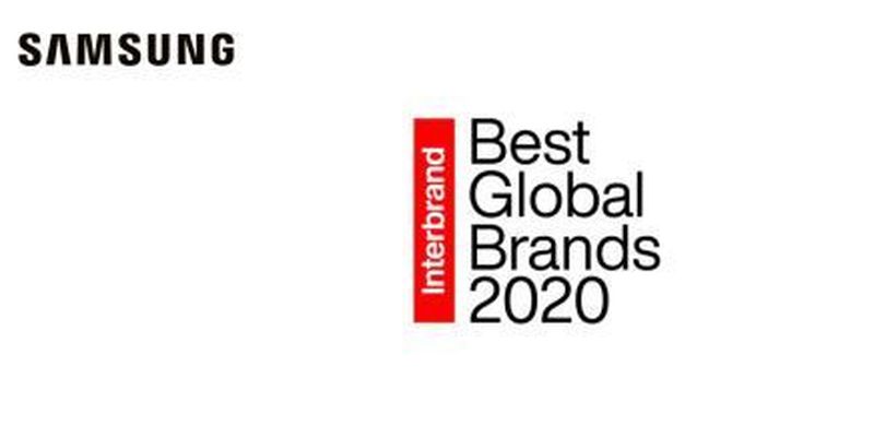 Компанія Samsung Electronics стала п’ятою в рейтингу Best Global Brands 2020 від Interbrand