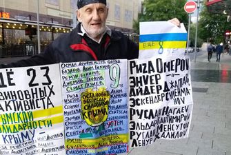 В Москве провели пикеты в поддержку крымскотатарских активистов