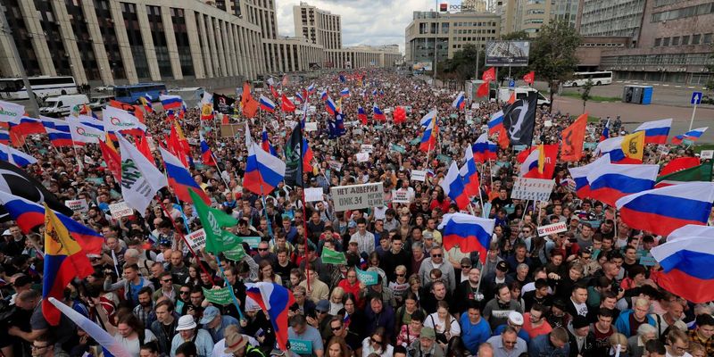 У Москві майже 20 тисяч людей вийшли на мітинг за допуск опозиційних кандидатів до виборів