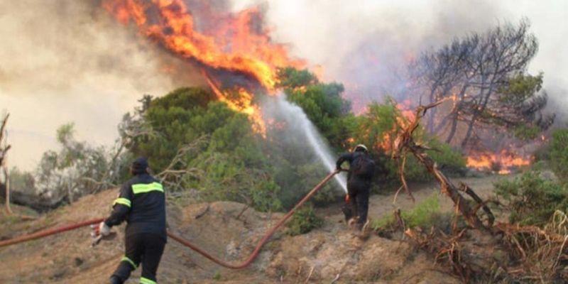 Из-за пожара на греческом острове эвакуировали поселок