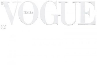 Новый номер итальянского Vogue вышел с белой обложкой