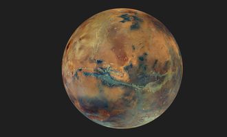 Опубликована мозаичная панорама Марса, составленная из 90 изображений
