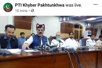 Чиновники в Пакистані на прес-конференції "перетворилися" на" котів"
