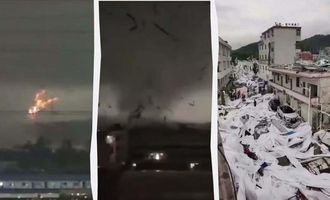 Мощный торнадо пронесся в Китае: есть погибшие и раненые