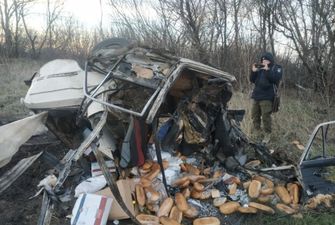 Машина с "гуманитаркой" взорвалась на Харьковщине, кадры: все закончилось трагично