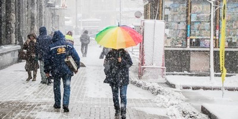 Будет валить целый день: киевлян предупредили о мощном снегопаде