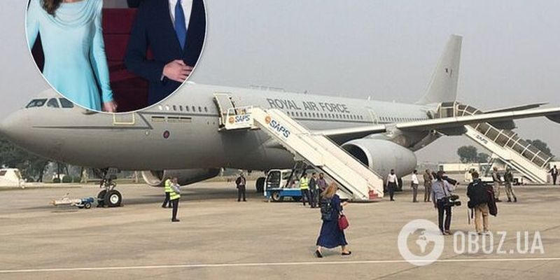 Не смог сесть: самолет с Кейт Миддлтон и принцем Уильямом попал в серьезное ЧП в Пакистане