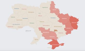 Россия атакует Украину ударными БпЛА: карта тревог