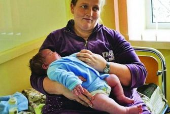 В Тернополе женщина родила малыша-богатыря весом почти в семь килограммов