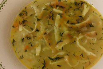 Рецепт дня: Вкусный суп из пшена с омлетом