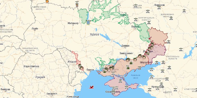 Онлайн-карта бойових дій в Україні: де точаться бої на 25.11.2022