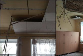 В Краснодарском крае в школе потолок обрушился прямо на учеников