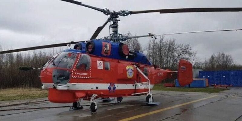 У росії підтвердили підпал вертольота Ка-32