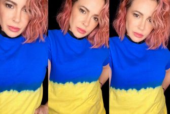Звезда сериала «Все женщины – ведьмы» Алисса Милано поделилась селфи в футболке в цветах украинского флага