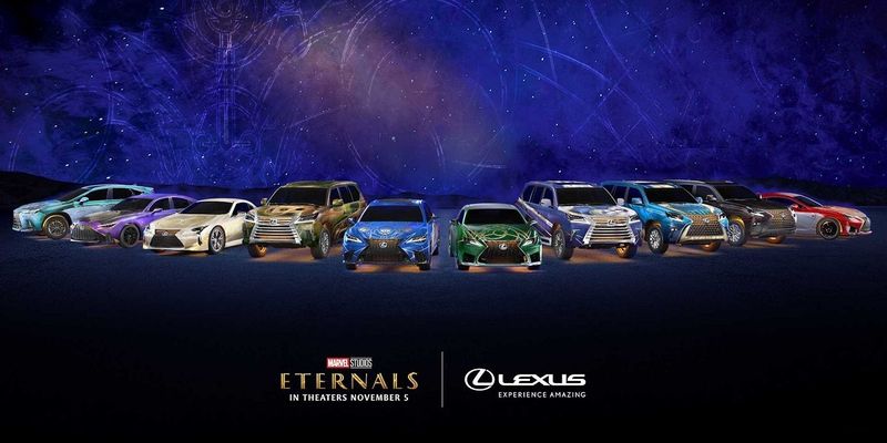 Lexus создал эксклюзивные автомобили для супергероев Marvel