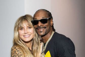 Радісна Хайді Клум в обіймах Snoop Dogg