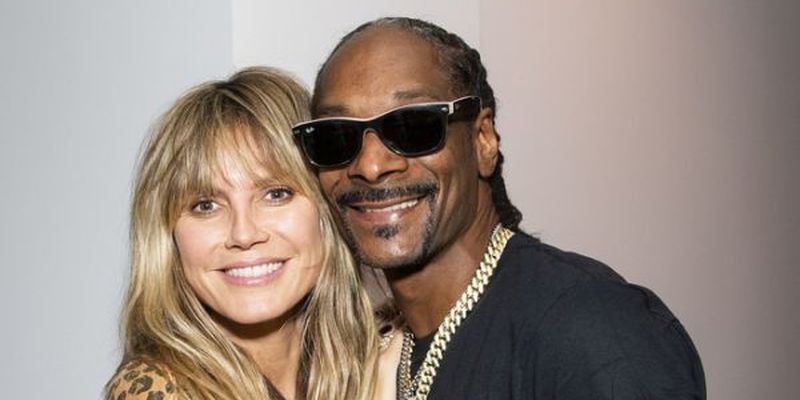 Радісна Хайді Клум в обіймах Snoop Dogg