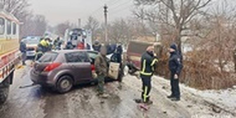 В Одесской области столкнулись рейсовый автобус и легковушка