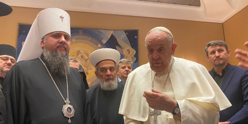 Папа Франциск принял в Ватикане глав всех церквей и религиозных организаций Украины