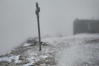 В Карпатах снег, температура воздуха снизилась до -1°С