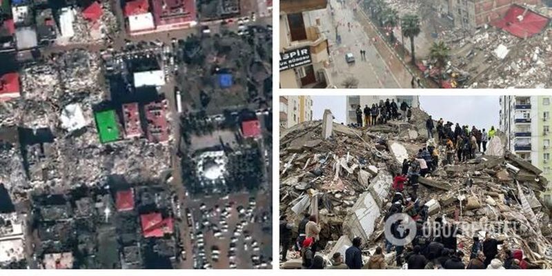 Дома превратились в руины: масштаб разрушений в результате землетрясения в Турции показали на спутниковых фото