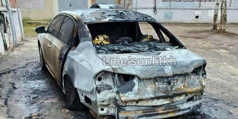 В Харькове сожгли авто известного активиста