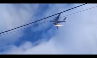 Еще один долетал: в российском Иваново загорелся и упал самолет
