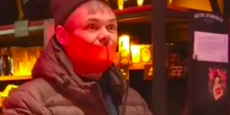 В Мариуполе посетитель бара устроил скандал из-за украинского языка: видео