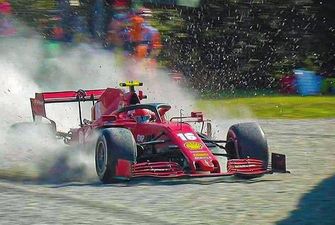 Формула-1: появилось видео страшной аварии Леклера