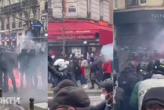 Бросают камни и бутылки в полицейских: во Франции вспыхнули столкновения