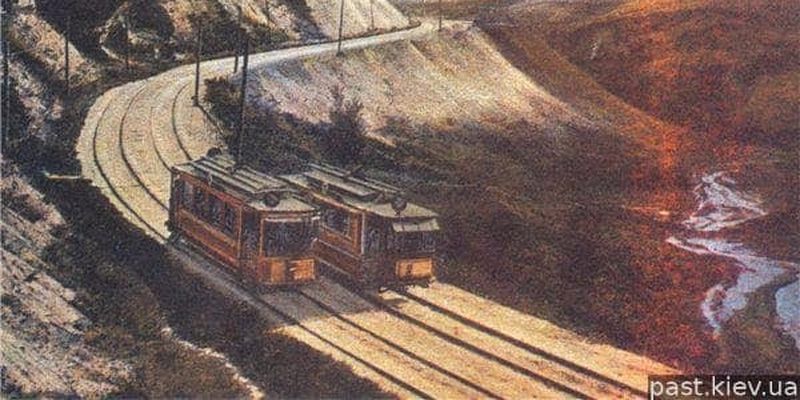 В Киеве была своя "Швейцария": в сети показали фотографии трамвайной линии начала ХХ века