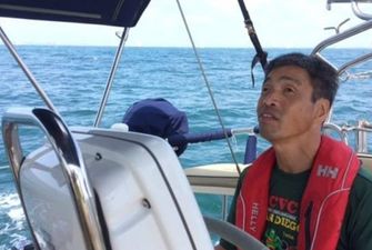 Сліпий японець на яхті перетнув Тихий океан