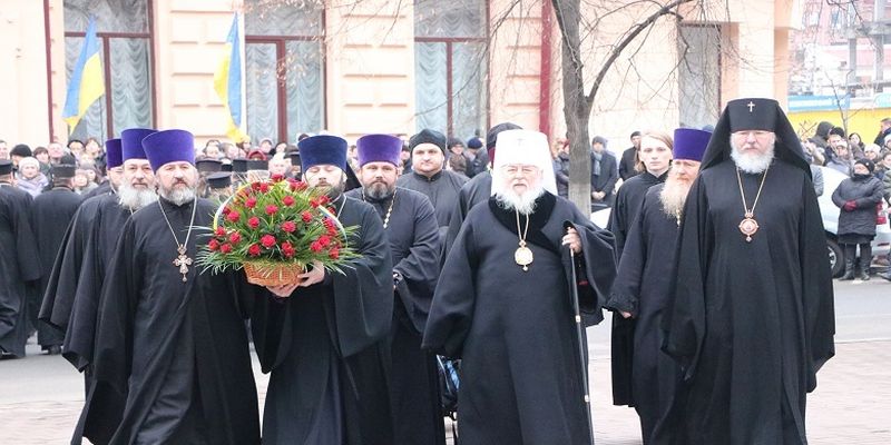Представители УПЦ приняли участие в праздновании Дня соборности Украины