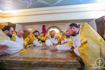 В Киеве митрополит Антоний освятил храм УПЦ в честь Александра Невского