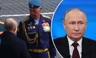 Путину на параде в Москве два российских офицера не отдали честь
